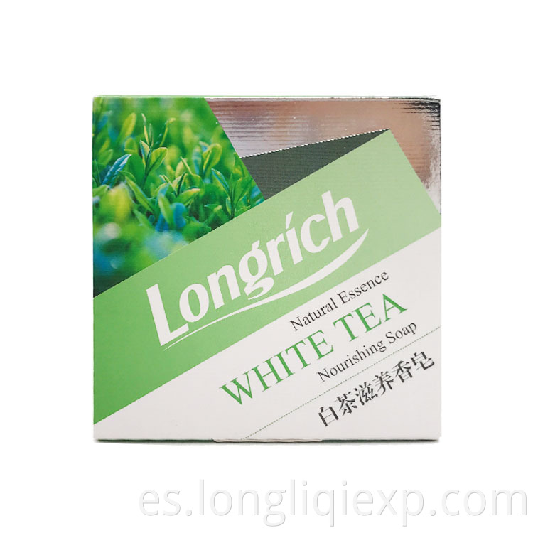 Té blanco 100G o jabón corporal hecho a mano transparente con fragancia personalizada